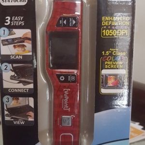 Scanner with black carry case